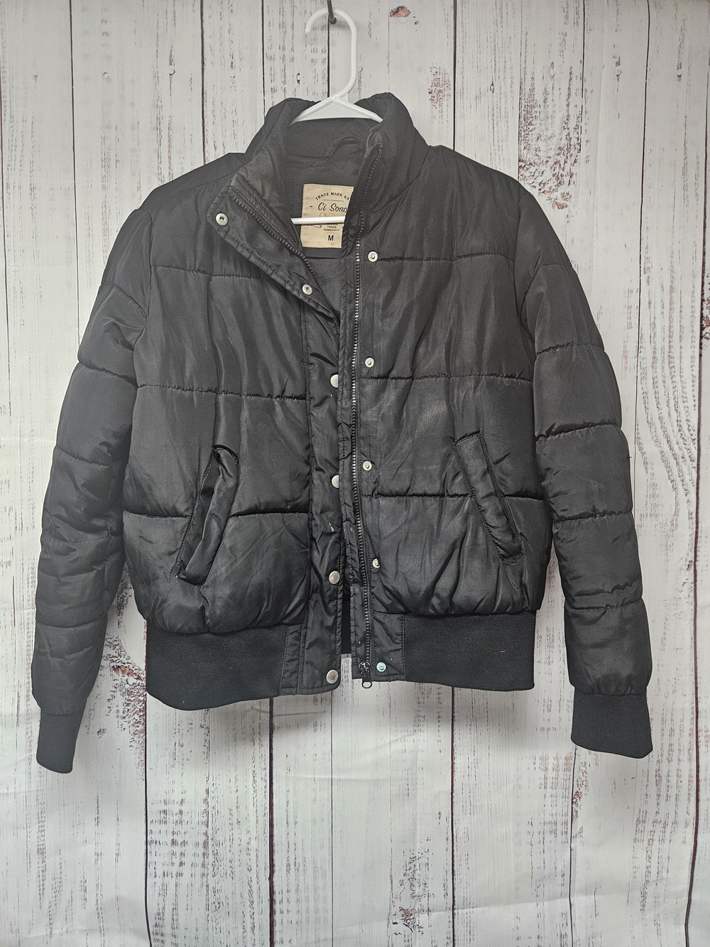 Ci Sono Black Women's Puffer Jacket